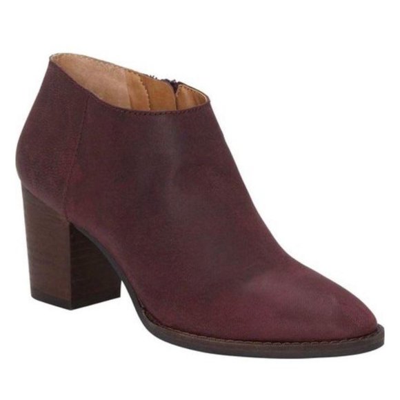 Lucky Brand Pamira Heeled Bootie Sugar Red NWOB 12 - Picture 3 of 4